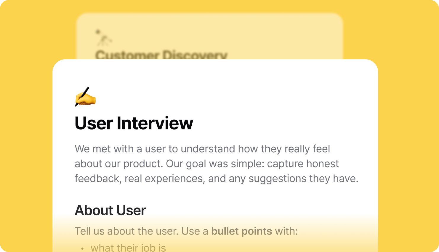 Custom summary templates